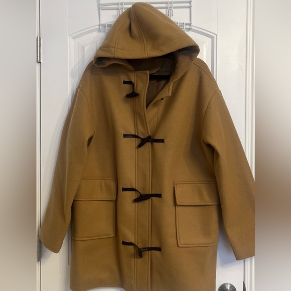 La Femme Jackets & Blazers - Women's Tan Duffle Coat